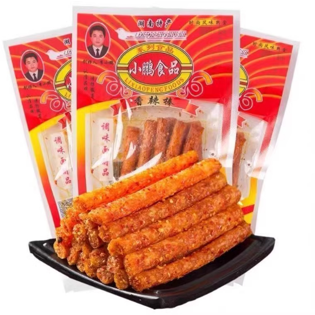 สไปซี่ เต้าหู้แท่งเผ็ด 小鹏食品香辣棒  เสี่ยวเผิง เผ็ดหม่าล่า 26g