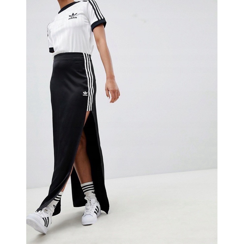 Adidas Three Strip Maxi Skirt กระโปรงทรงยาว