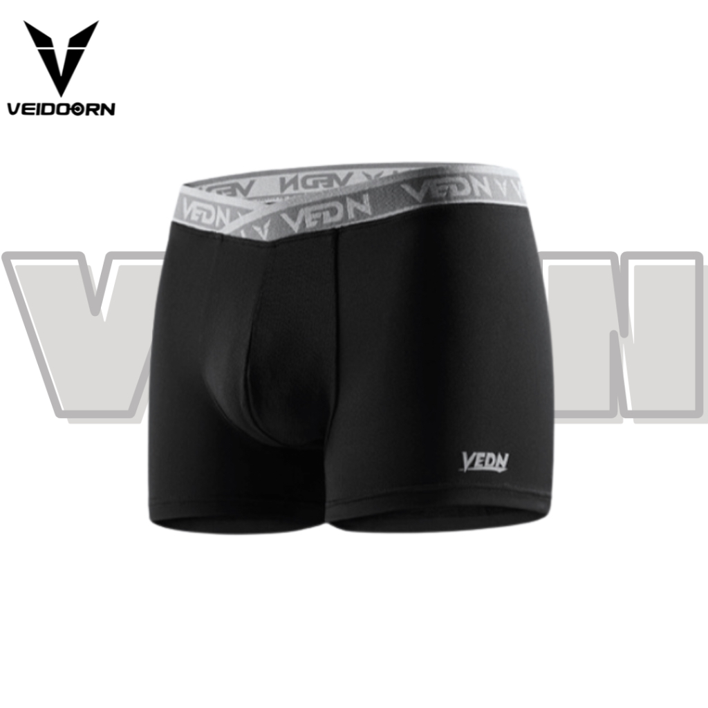Veidoorn กางเกงในชาย เนื้อผ้าระบายอากาศได้ดี สีดำ ออกกำลังกาย เย็นสบาย ของแท้100%