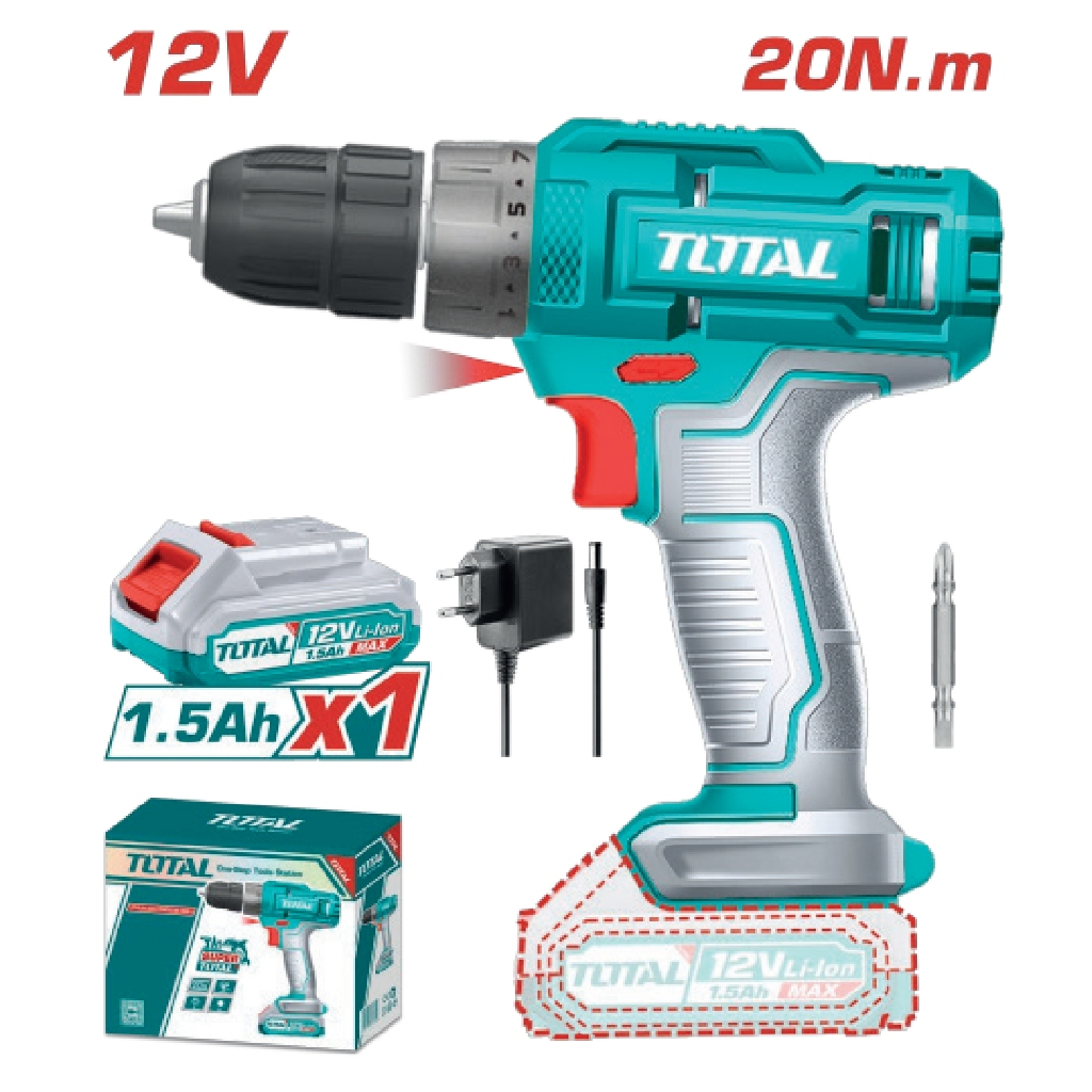 TOTAL สว่านแบตเตอรี่ไร้สาย12V #TDLI1218