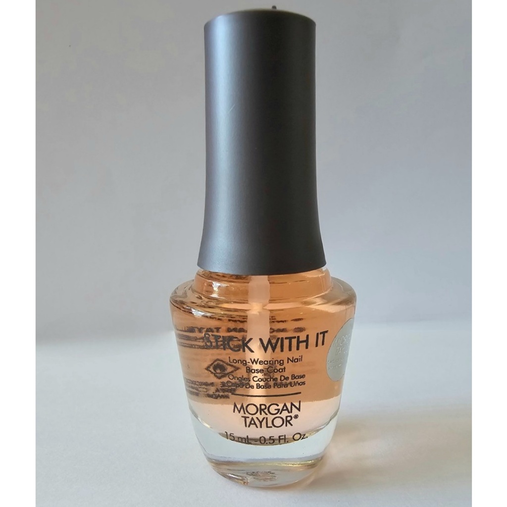 Morgan Taylor Base Coat 'Stick With It' 15 ml. เบสโค้ทติดทนนาน สำหรับสีธรรมดา ไม่ต้องอบ ของแท้จากUSA🇺🇲พร้อมส่ง