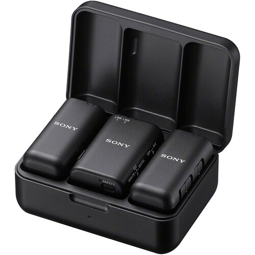 Sony ECM-W3 2-Person Wireless Microphone System with Multi Interface Shoe by Fotofile