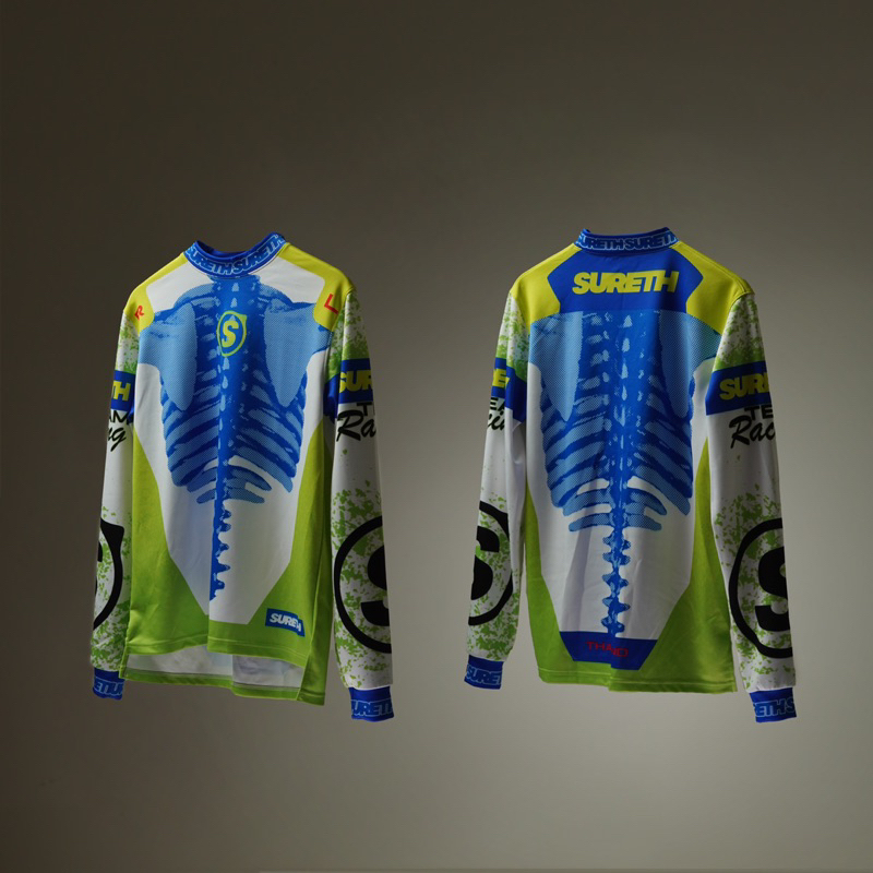 Sure thing - Dust culture capsule collection - Skeleton เสื้อนักแข่ง เสื้อแขนยาว พร้อมส่ง