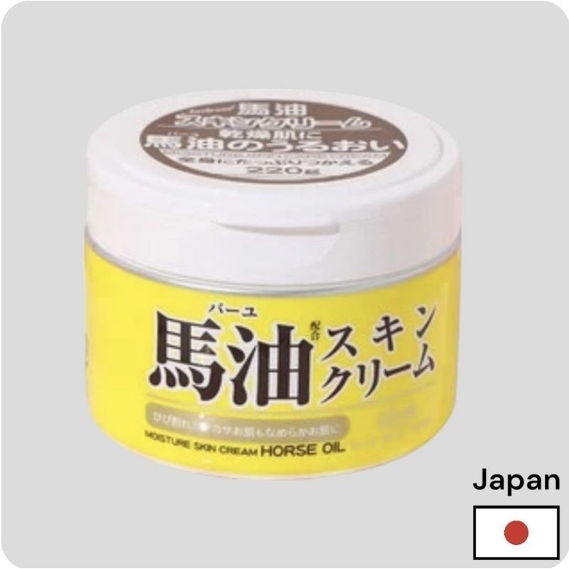 original product made in japan Loshi Horse Oil Moisture Skin Cream 220