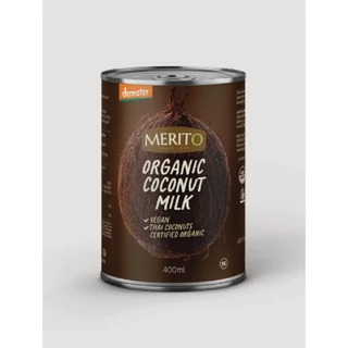 MeritO เมอร์ริโต้ กะทิออร์แกนิค Organic Coconut Milk (270 ml or 400 ml)