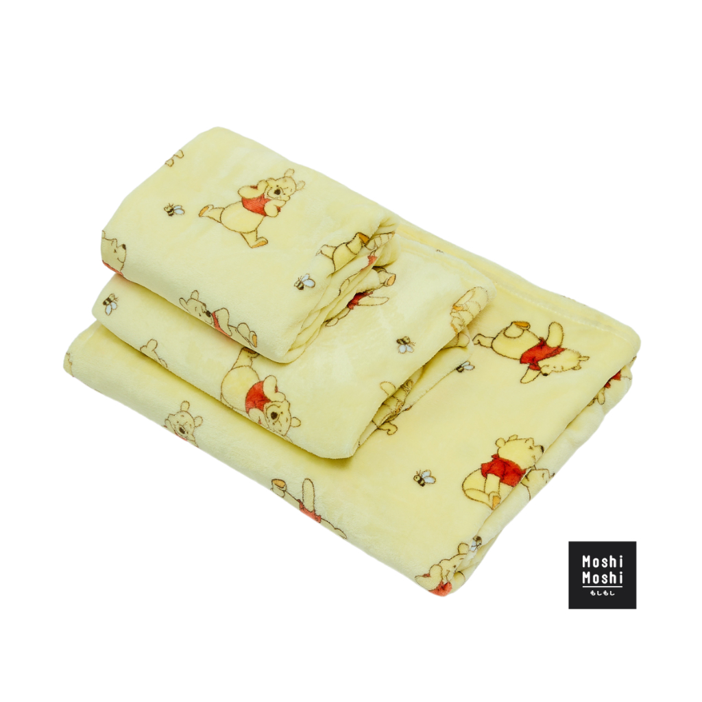 Moshi Moshi ผ้าห่มโมชิโมชิ ผ้าห่มขนนุ่ม ลาย Pooh ลิขสิทธิ์แท้จาก Disney รุ่น 6100004136-4139