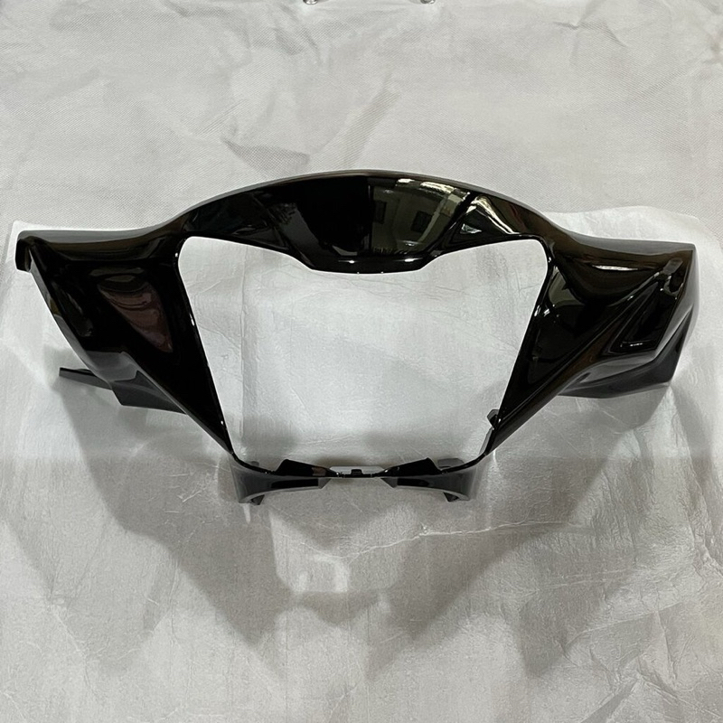 หน้ากาก ฝาครอบไฟหน้าสีดำเงา(0903) FINN อะไหล่แท้ YAMAHA(VR)ปี20-25รหัส B6F-F6143-00-P2