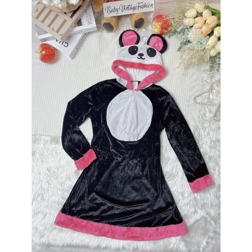 ชุดแฟนซีเด็กมือสอง ชุดแพนด้าน้อย**งาน UK/Size L เทียบไซส์ 120-130cm ** เดรสขนนิ่ม สุดน่ารัก Fancy012