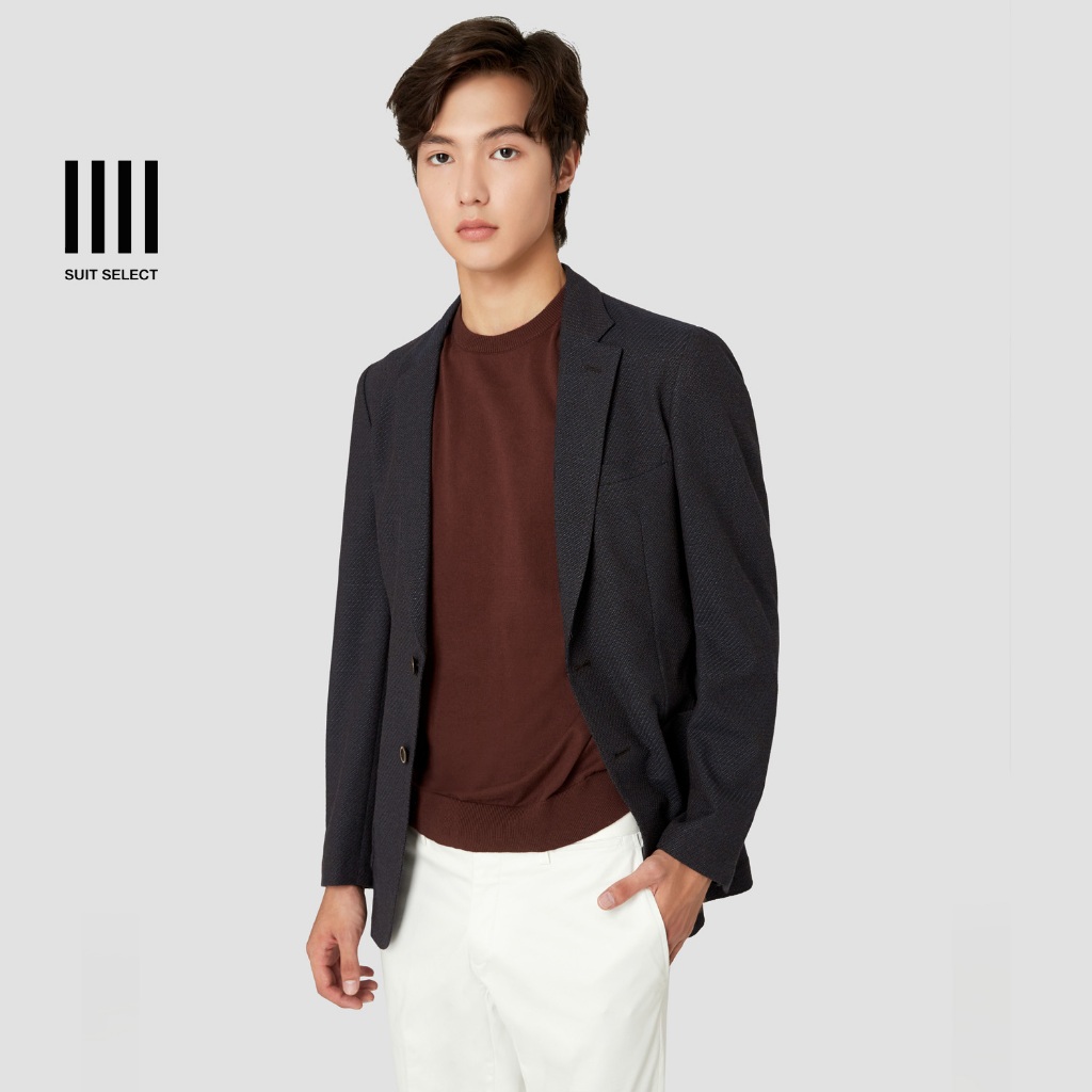 SUIT SELECT Travel Extender Jacket (Navy Brown) เสื้อแจ็คเกตผู้ชายสีน้ำเงินเข้ม