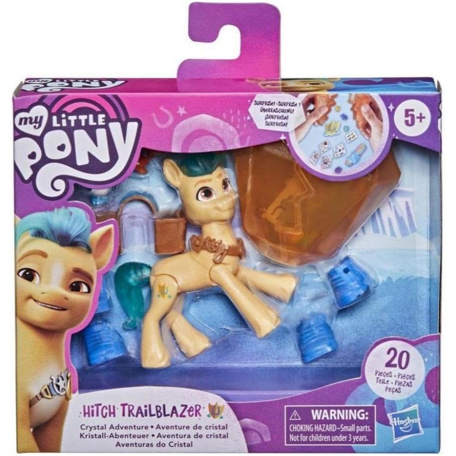 My Little Pony: A New Generation Movie Crystal Adventure Hitch Trailblazer  Pony Toy with Surprise Accessories
