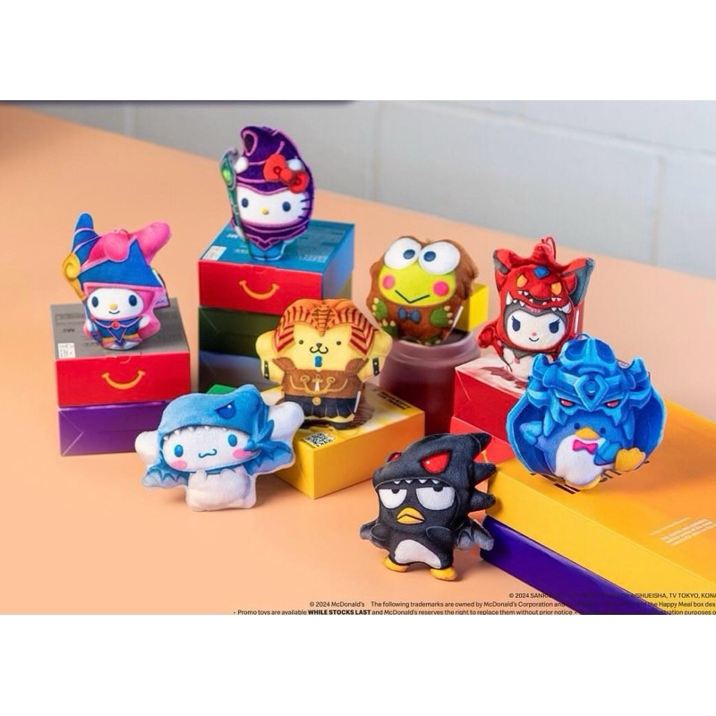 (มือ1 พร้อมส่งด่วน!!) Mcdonald's Yu Gi Oh Hello Kitty และเพื่อน แมคโดนัลด์ ของเล่น ชุด Happy Meal แฮปปี้มีล