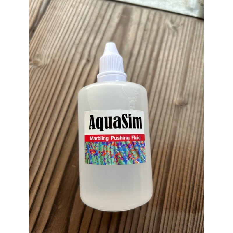 AquaSim marbling pushing fluid น้ำยาดันสีสำหรับงานศิลปะ marbling art