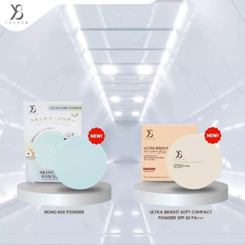 Y8 แป้งพัฟ Skincare Powder / Ultra Bright ผิวสวยเนียนกริบ