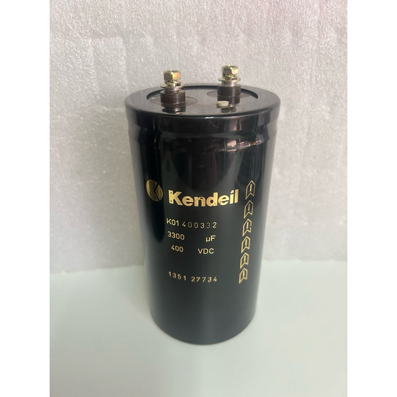 C 3300UF 400V Kendeil ของแท้ คาปาซิเตอร์ 3300UF 400V ค่าบวกลบ10% วัดค่าได้ตามเกณฑ์ทุกตัว ตรวจสอบก่อน