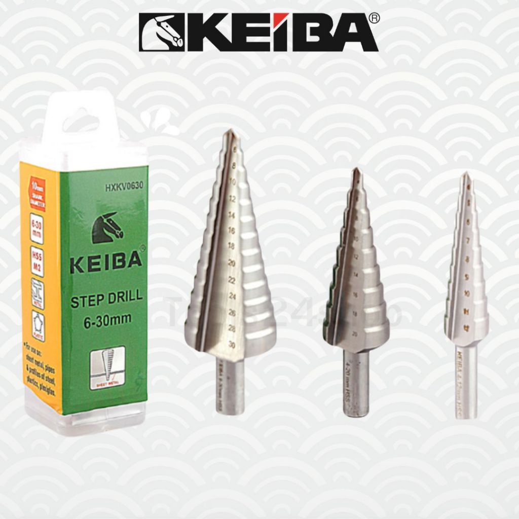 KEIBA ดอกสว่าน ดอกสว่านเจดีย์ ดอกสว่านสเตปดริว HSS M2 Step Drill 9 - 13 Step