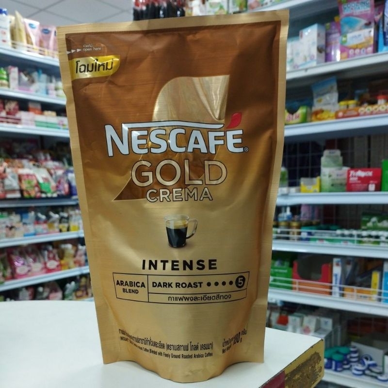 เนสกาแฟ โกลค์ เครมมา Nescafe gold crema intense coffee นน.180ก.