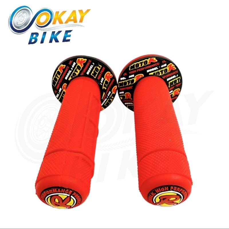 ปลอกมือ ปลอกแฮนด์มอเตอร์ไซค์ ปลอกแฮนด์สีแดง ปลอกมือแต่งมอไซค์ | 1 คู่ จับกระชับมือ ไม่ลื่น