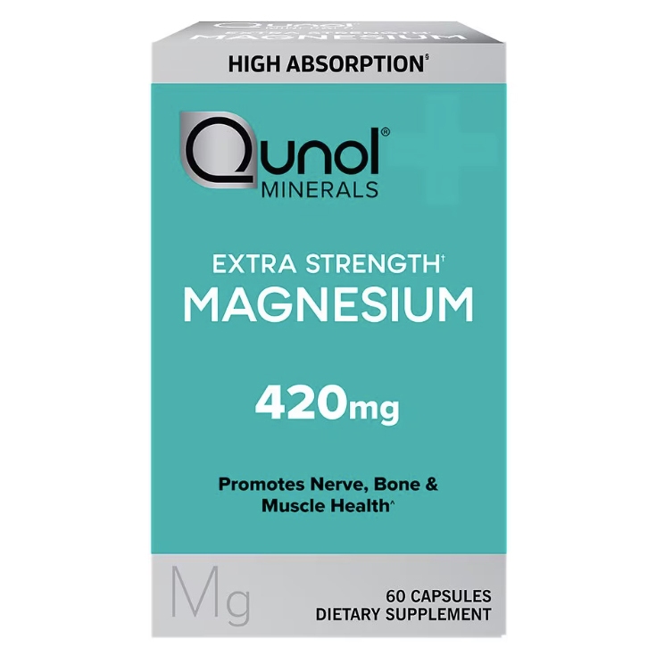 Qunol Extra Strength Magnesium 420 mg ดูดซึมได้ดีกว่า