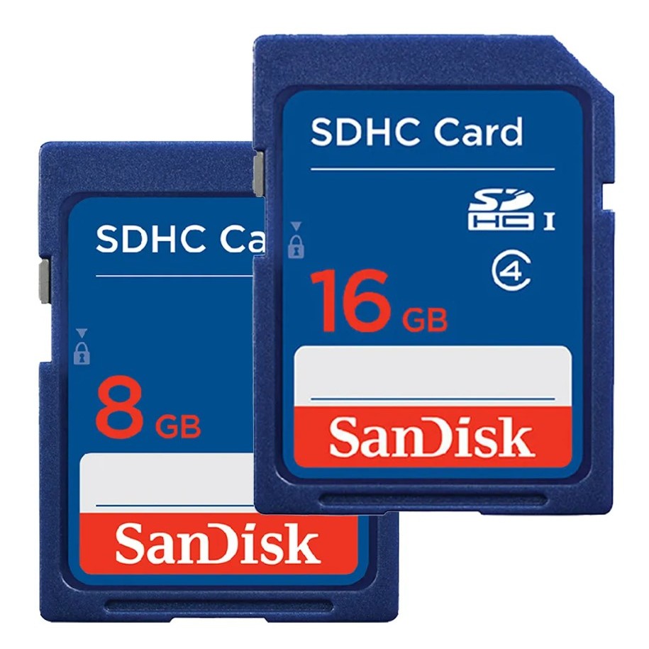 SanDisk 8GB/16GB SDHC Memory Card Class 4