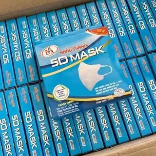 (1กล่อง=10ชิ้น) แมสฟามาโปร Famapro 5D สีขาว แมสหน้าเรียว แมสผู้ใหญ่ หนา 3 ชั้น กล่องละ 10 ชิ้น