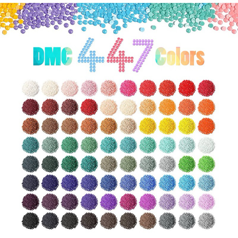 พร้อมส่งจากไทย ขายแยกสี คริสตัลกลม คริสตัลเหลี่ยม DMC 447 สี ทักแชทก่อนสั่งซื้อ แจ้งรหัสคริสตัล