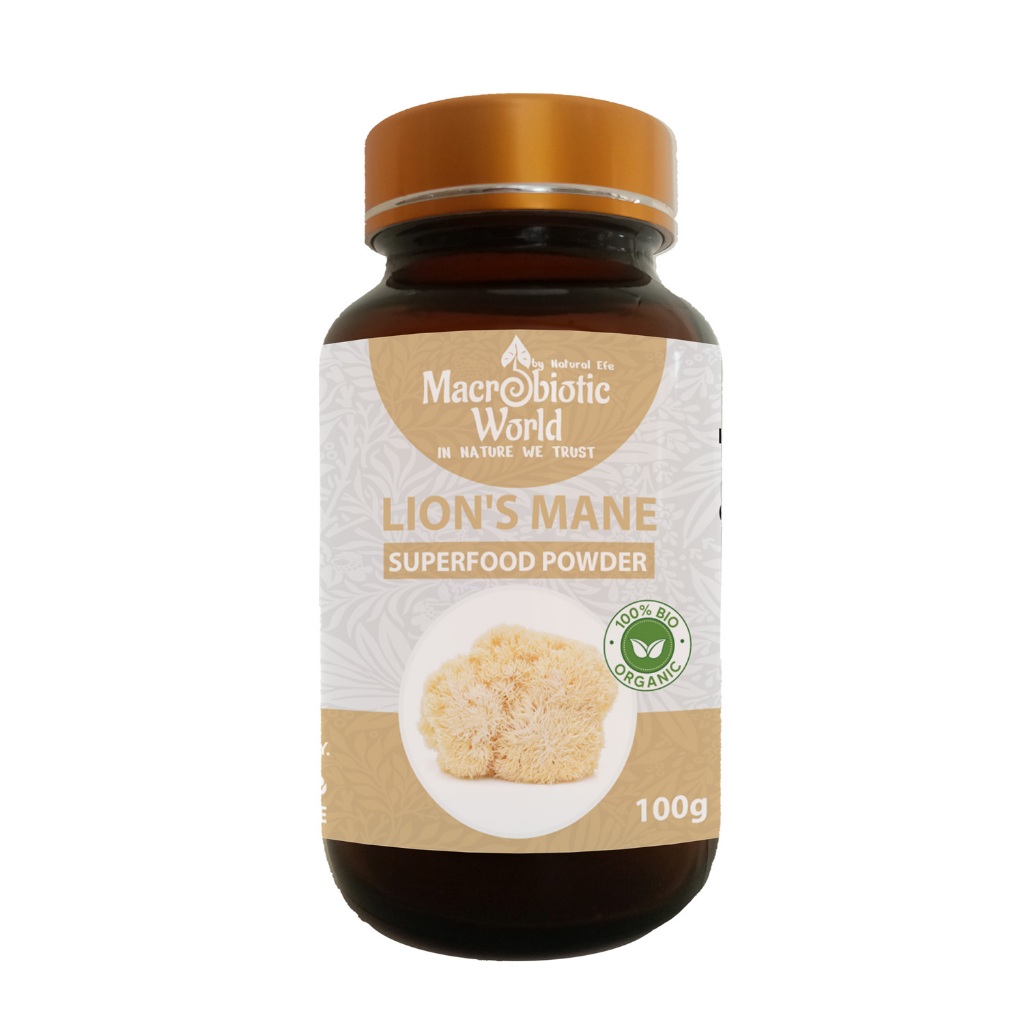 Organic/Bio Lion's Mane Powder | ผงเห็ดแผงคอของสิงโต 100g