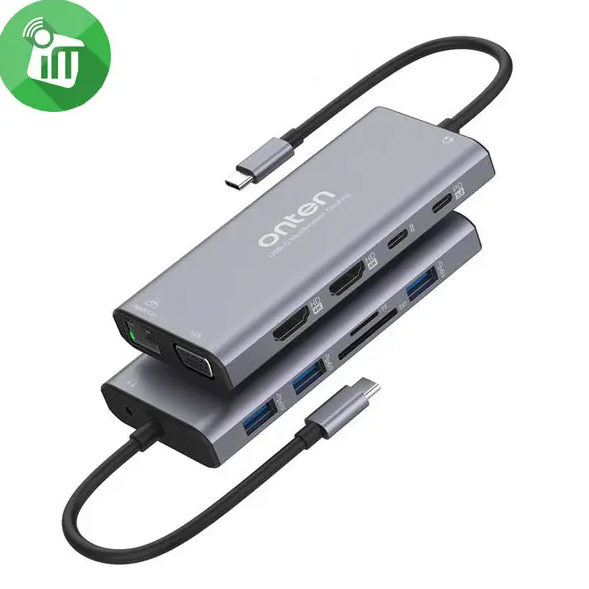 Onten OTN-UC601 12 IN 1 Type-C Multi-Function Dock Station.
