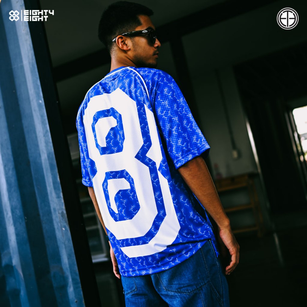 EightyEight Sport เสื้อบอลวินเทจ โอเวอร์ไซส์ ทรงสตรีท เท่ด้วยเบอร์ใหญ่ด้านหลัง ราคา ถูกที่สุด ดีลบีเคเค