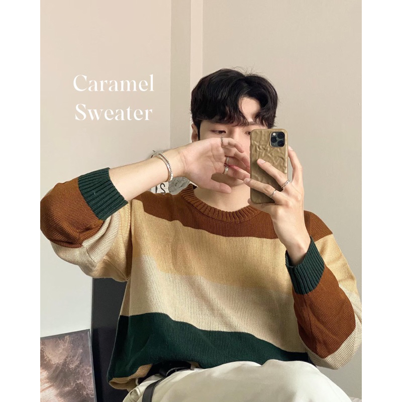 พร้อมส่งจากไทย เสื้อสเวตเตอร์ (รุ่นCaramel Sweater)