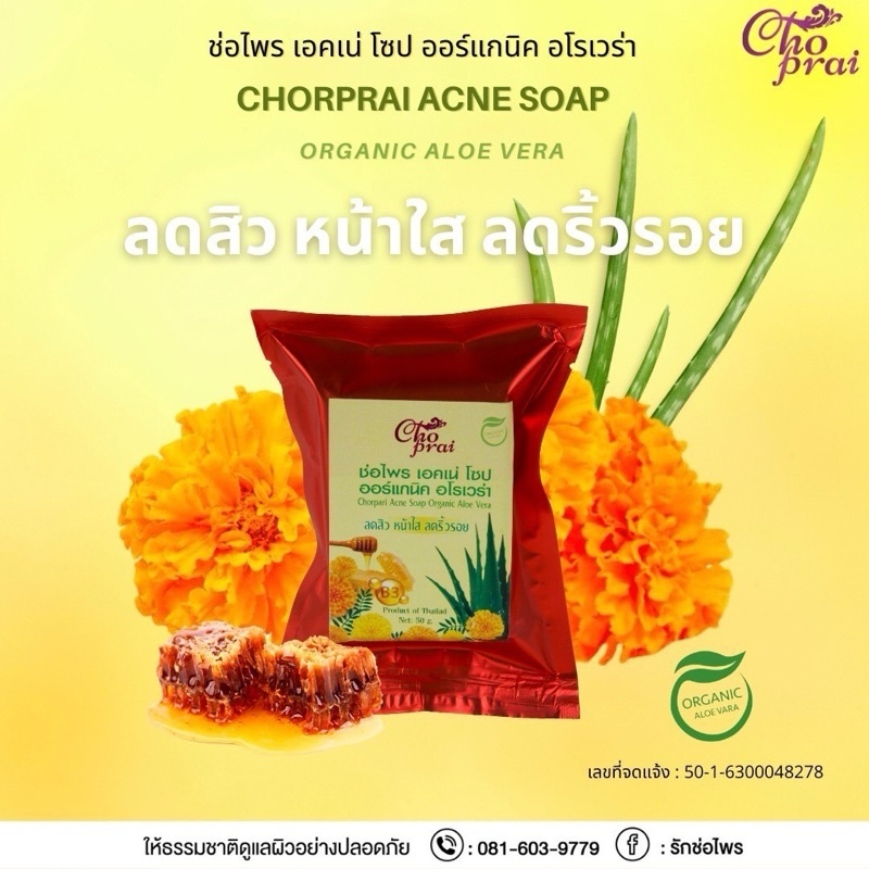 Acne Soap Organic Aloe Vera