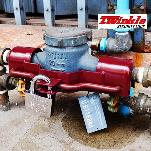 🔥TwinkleLock 🔥 อุปกรณ์ล็อคมิเตอร์น้ำคุณภาพมาตราฐานมิเตอร์น้ำไทย <แถมฟรีแม่กุญแจทุกคำสั่งซื้อ>