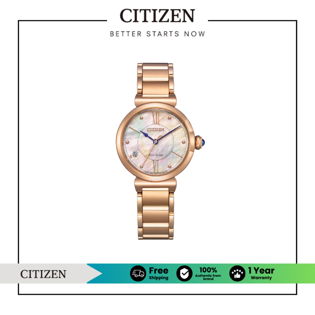 CITIZEN Eco-Drive EM1073-85Y Lady Watch ( นาฬิกาผู้หญิงพลังงานแสง )