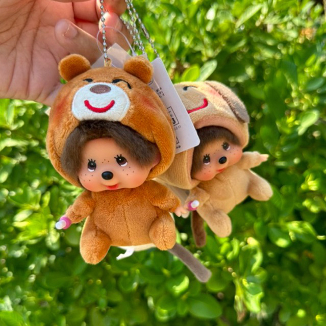 ✨พร้อมส่ง ของแท้จากญี่ปุ่น🇯🇵 Irasutoya x Monchhichi Keychain ตุ๊กตาพวงกุญแจม่อนชิชิ Irasutoya x Monc