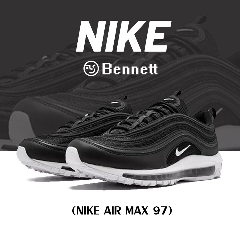 NIKE Air Max 97 💯 Sneakers DH8016-001 black and white แท้ 100%