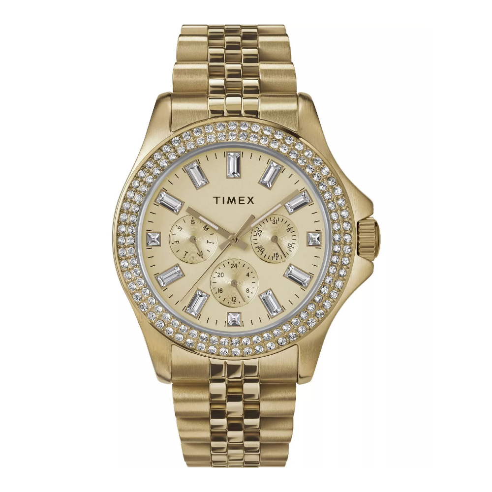 Timex TW2V79400 Women Multi Dial Watch with a Stainless Steel Strap Kaia 40mm. นาฬิกา นาฬิกาข้อมือ น