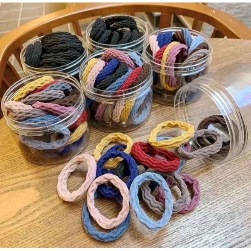 สินค้า 1 บาท ยางรัดผมแฟชั่นคละสีคละแบบ 2ชิ้น 1 บาท