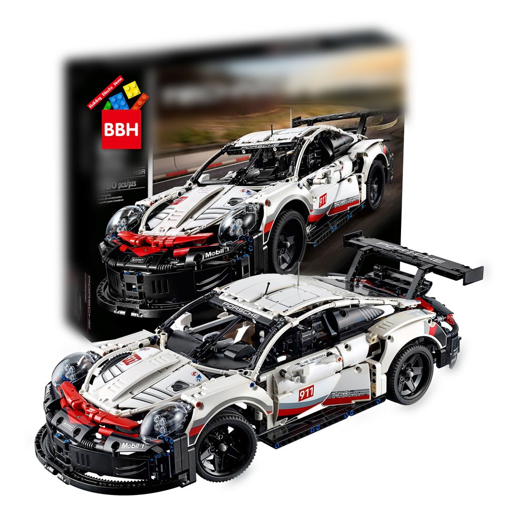 ⚡จัดส่งตลอด 24 ชั่วโมง ⚡Compatible lepin Technic Toy Building Blocks Porsche-911RSR 42094 （1580 +PCS）