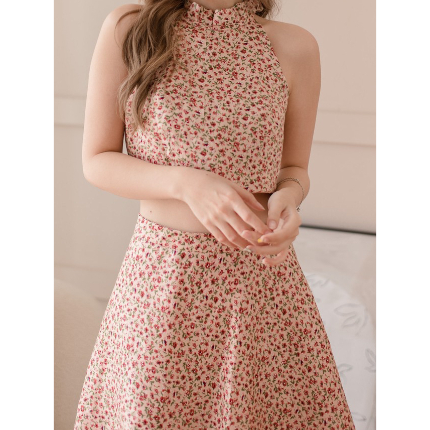 IRIS Piglet Set ชุดเซ็ตเสื้อและกระโปรงผ้าลินิน 100%