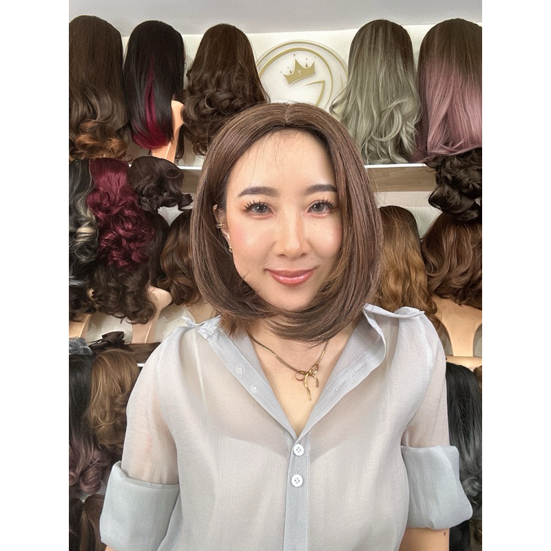 แผ่นปิดหงอก ป2ตรง มีหนังศรีษะปลายสไลค์ ยาว30ซม.