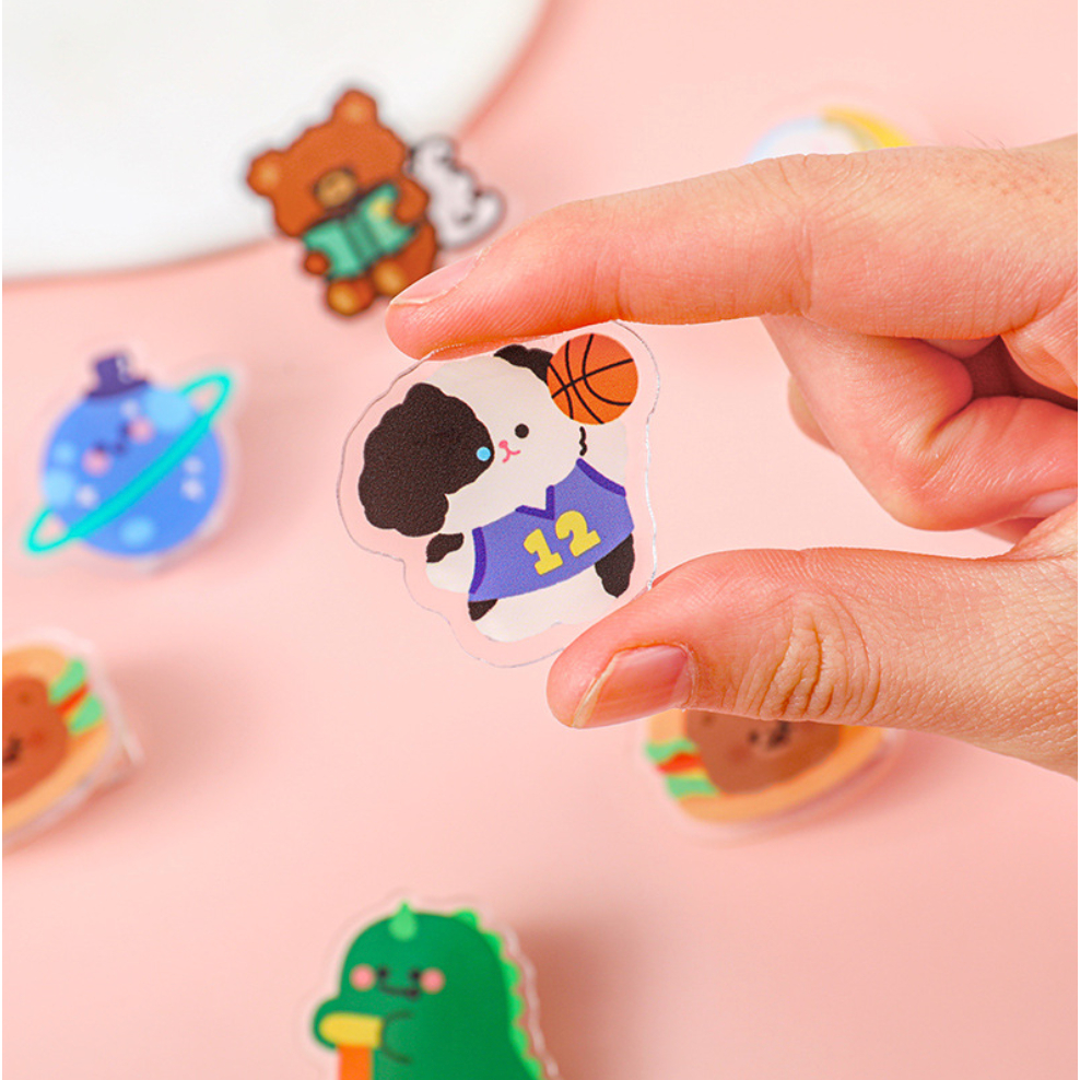 🇹🇭พร้อมส่ง✨ ตัวหนีบกระดาษ ที่หนีบกระดาษ คลิปหนีบกระดาษ ลายการ์ตูน น่ารัก สุ่มลาย สีสันสดใส - รูปที่ 2