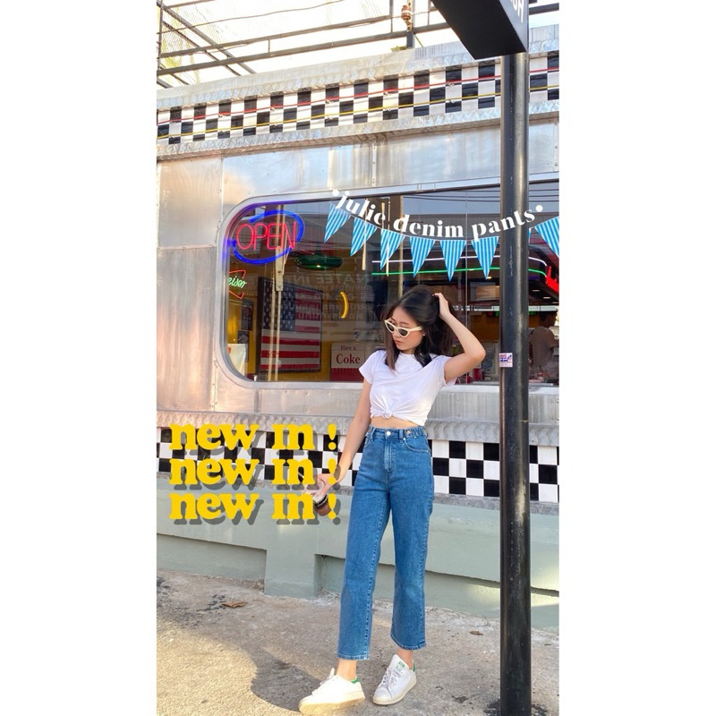 ส่งต่อ julie denim pants แบรนด์ TDGA.CO ไซส์ L