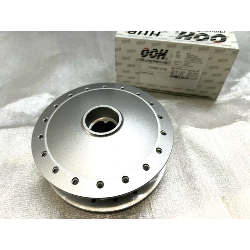 ดุมหน้า Wave ดรั้มเบรค (ไม่มีดิส) ดุมล้อ เวฟ 100-110 1998-2004 ดุมล้อหน้า Wave 100 Wave 110 Drum (ลูกปืน 6301 ทั้ง2ข้าง)