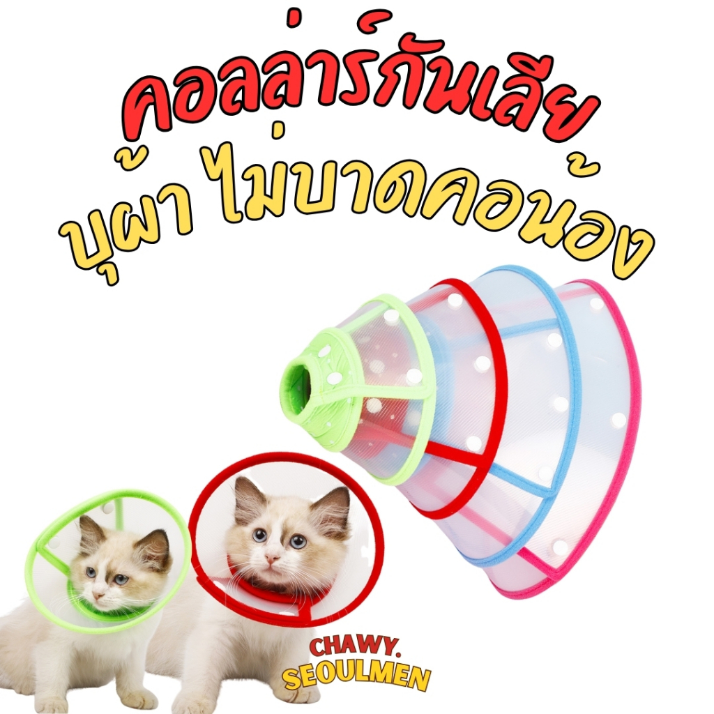DOT Collar🐶😺 คอลล่าร์ ปลอกคอกันเลีย สำหรับสุนัขและแมว ปลอกคอสุนัข ปลอกคอแมว คอลล่า 🌟