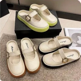 รองเท้าเปิดส้น อะไหล่แบบยอดฮิต สวยไฮโซมาก ใส่สบาย เข้ากับทุกชุด-1199