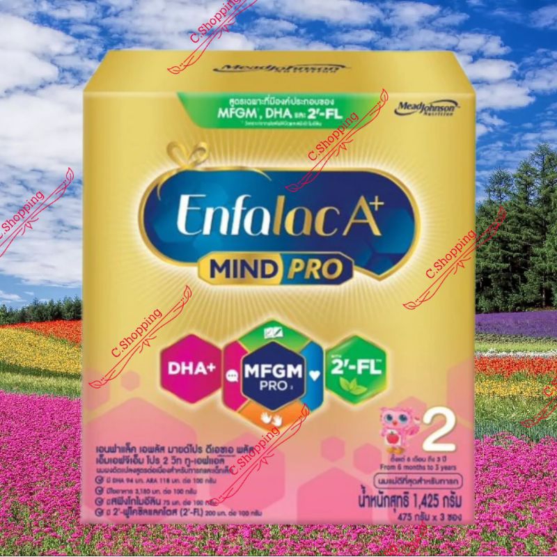 Enfalac A+ mindpro สูตร 2 ขนาด 500-1425g Exp 06/2025-2026