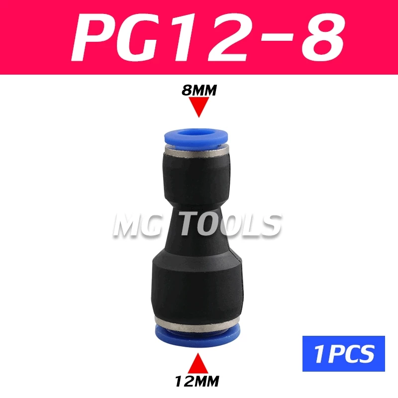 ข้อต่อลม PG ข้อต่อลมตรงสวมเร็ว เสียบสายลม 2 ข้างไม่เท่ากัน thumbnail 9