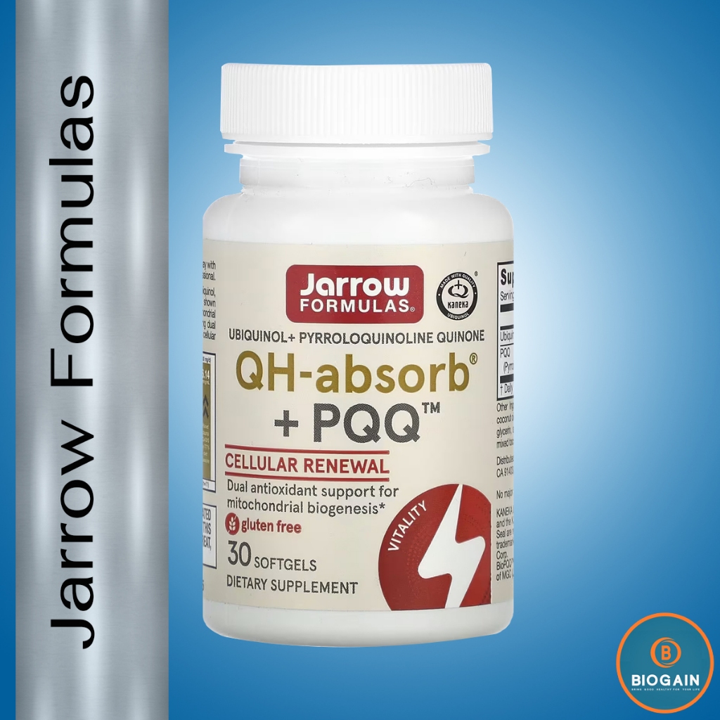 Jarrow Formulas, Ubiquinol, QH-Absorb + PQQ / 30 Softgels