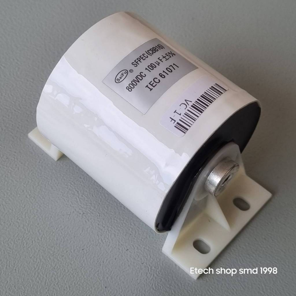 CBB16 100uF 800VDC หลอดเดียว IGBT อินเวอร์เตอร์ตัวเก็บประจุโพลีเอสเตอร์ Non-Polar Capacitor 60A