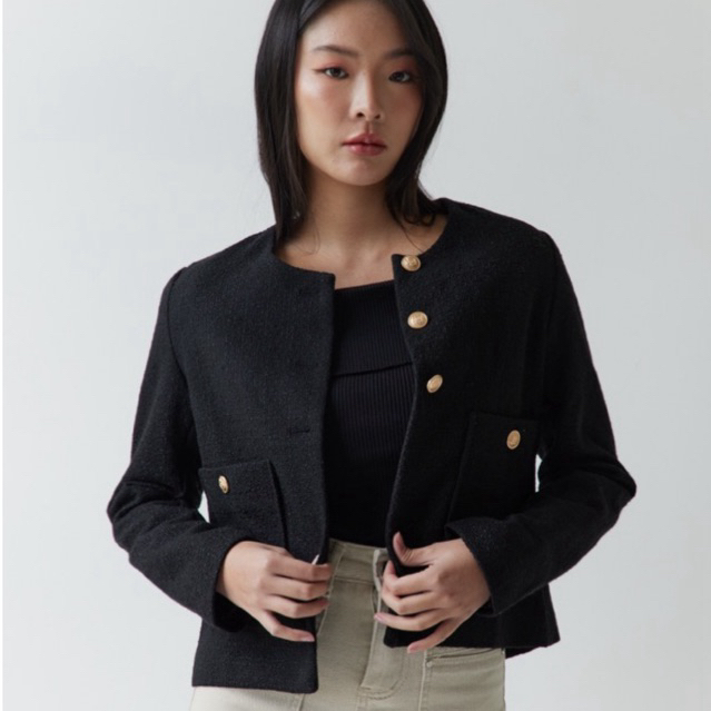 Weekend Wardrobe - Tobie Tweed Cardigan เสื้อคลุมผ้าทวิต ซับในทั้งตัว
