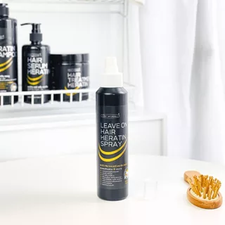 เคราติน สเปรย์บำรุงเส้นผม ปกป้องความร้อนจากการไดร์ผม 220ml / Carebeau Leave On Hair Keratin Spray